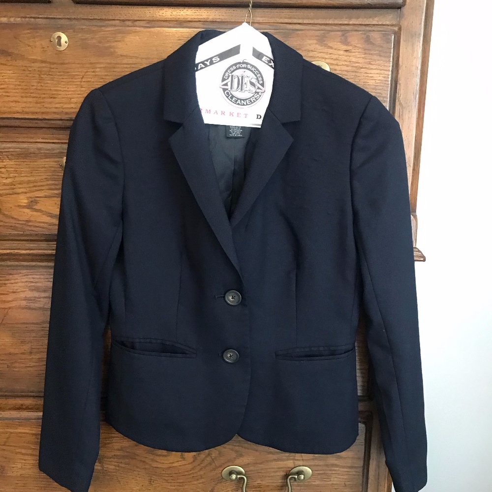 Navy suit jacket